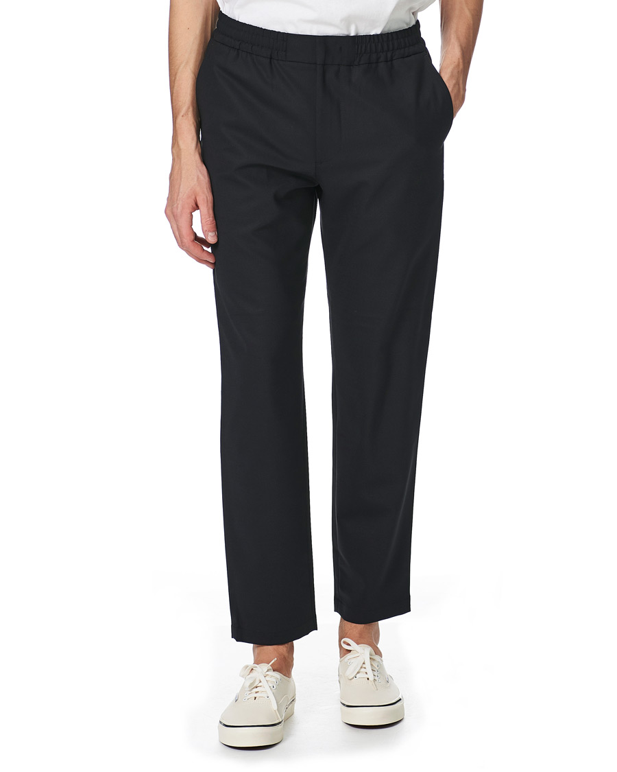 Men | Trousers | NN07 | Foss Drawstring Trousers Navy