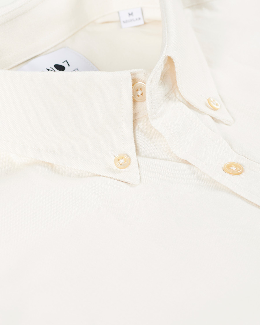Men | Shirts | NN07 | Levon Oxford/Cashmere Shirt Egg White