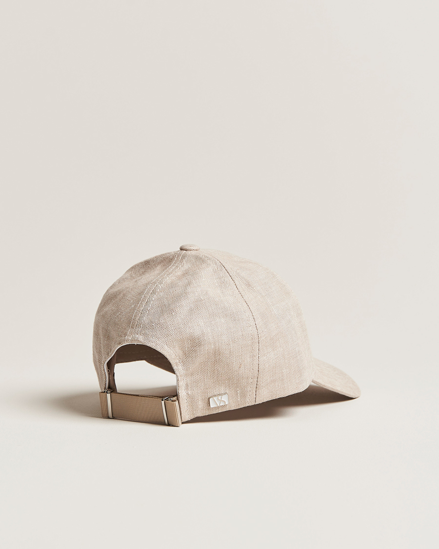 Men | Hats & Caps | Varsity Headwear | Linen Baseball Cap Hampton Beige