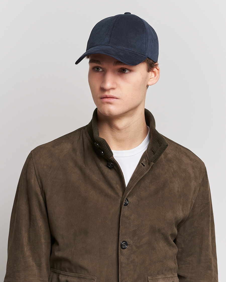 Men | Varsity Headwear Alcantara Baseball Cap Space Blue | Varsity Headwear | Alcantara Baseball Cap Space Blue