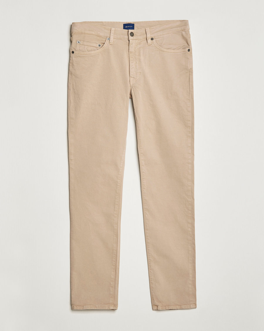 Men | Trousers | GANT | Hayes Desert Jeans Dry Sand