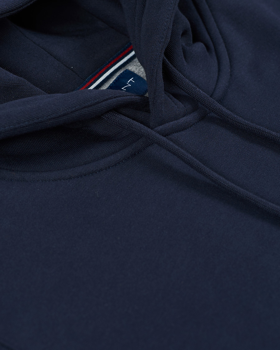 Men | Sweaters & Knitwear | Gant | Original Shield Logo Hoodie Evening Blue