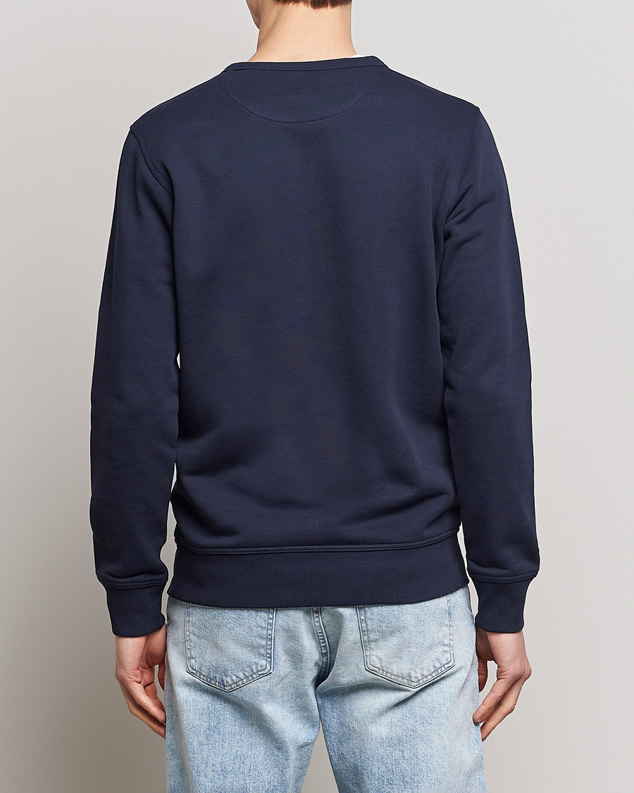 Men | Sweaters & Knitwear | GANT | Archive Shield Crew Neck Sweatershirt Evening Blue