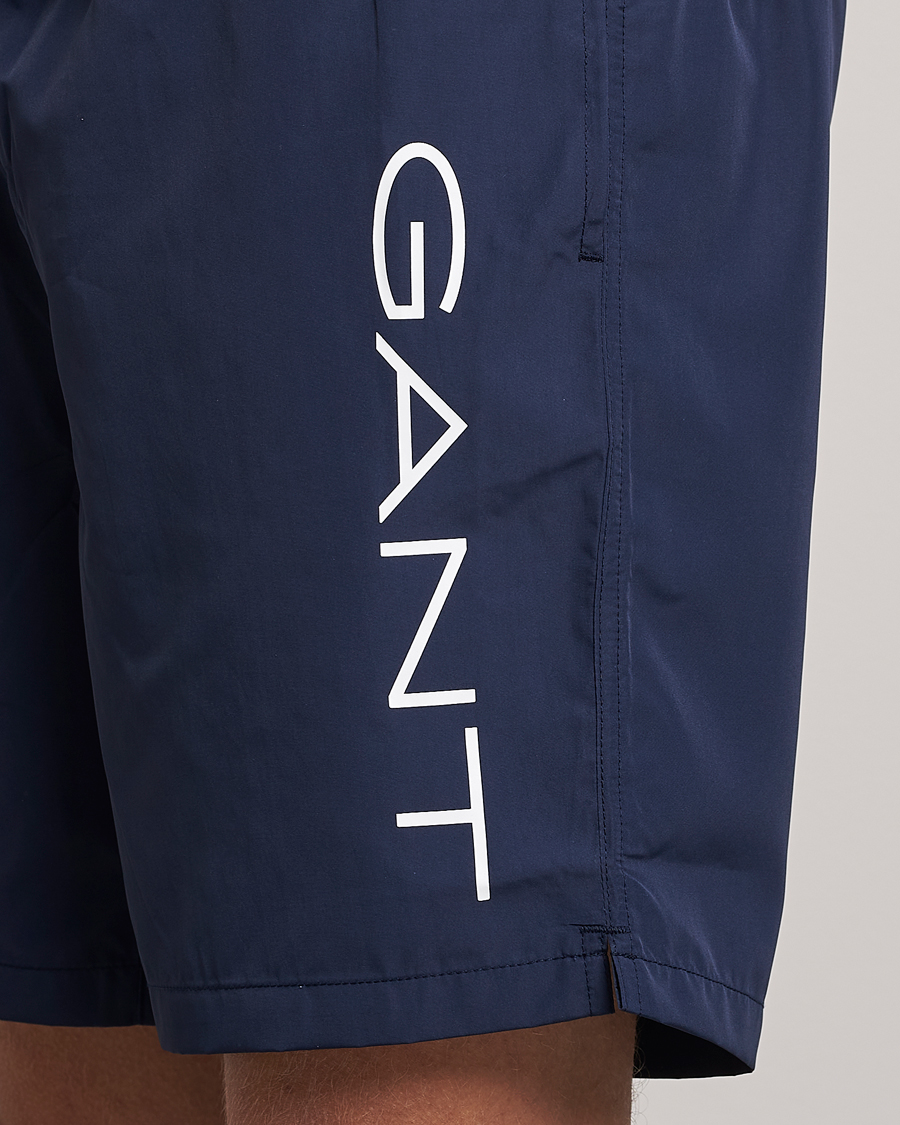 Men | Swimwear | GANT | Lightweight Logo Swimshorts Marine