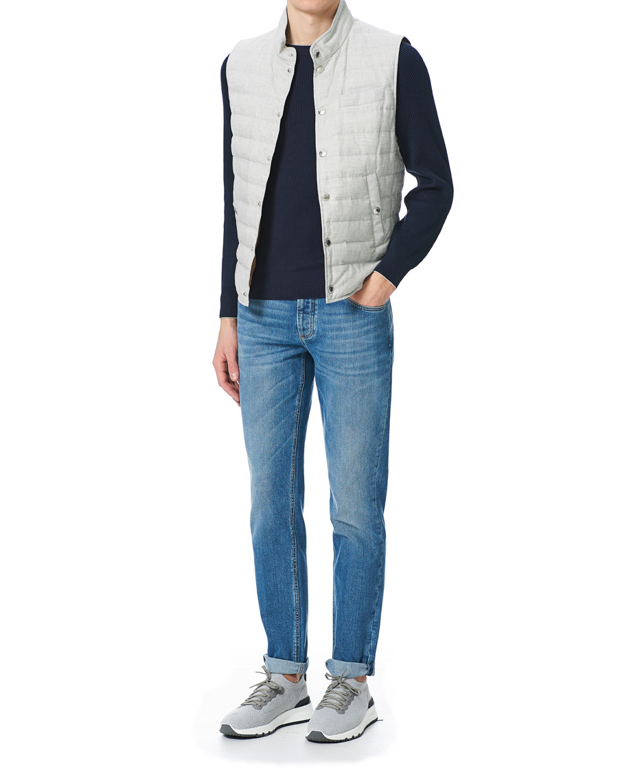 Men | Sweaters & Knitwear | Brunello Cucinelli | Rib Stitch Navy