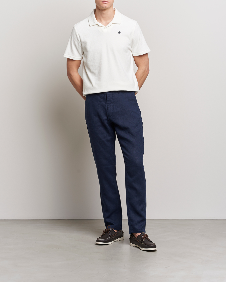 Men | Polo Shirts | Morris | Delon Terry Jersey Polo Off White