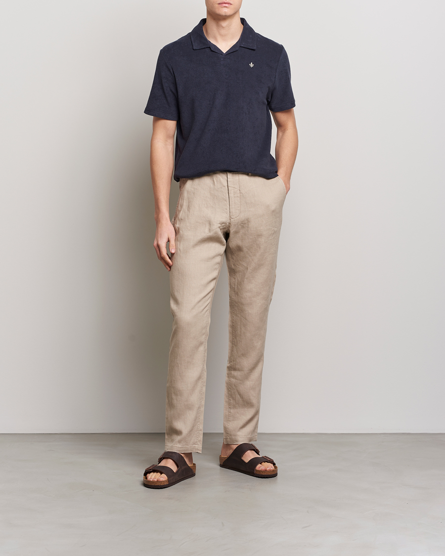 Men | Polo Shirts | Morris | Delon Terry Jersey Polo Old Blue