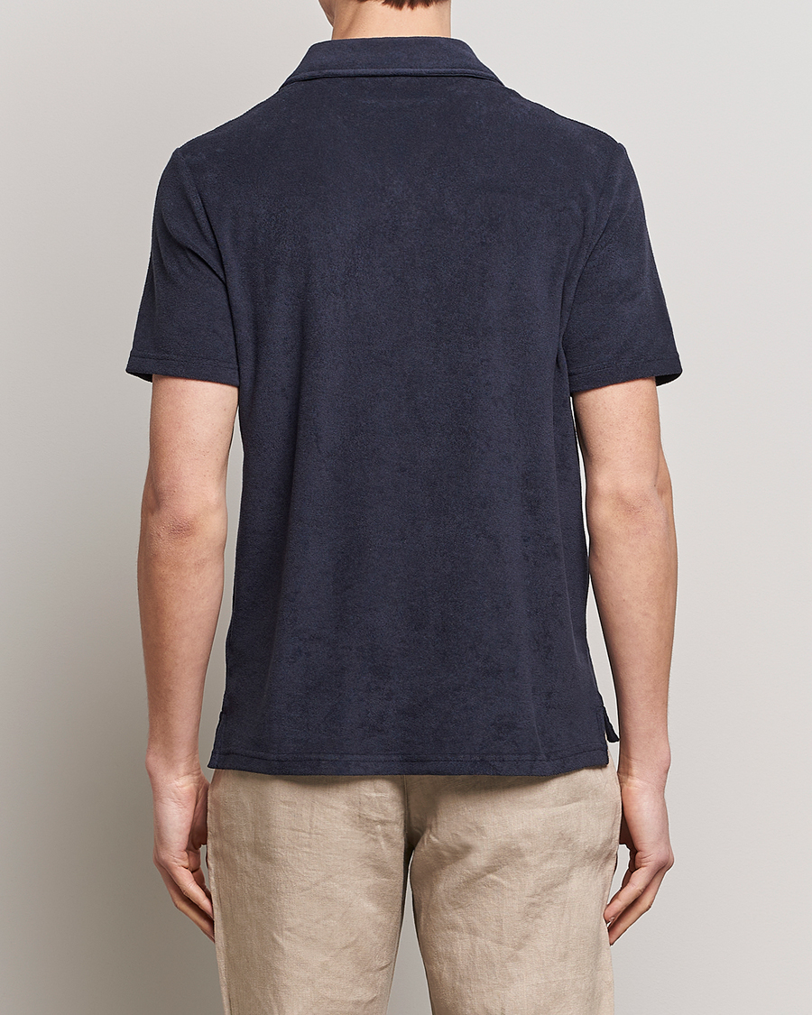 Men | Polo Shirts | Morris | Delon Terry Jersey Polo Old Blue