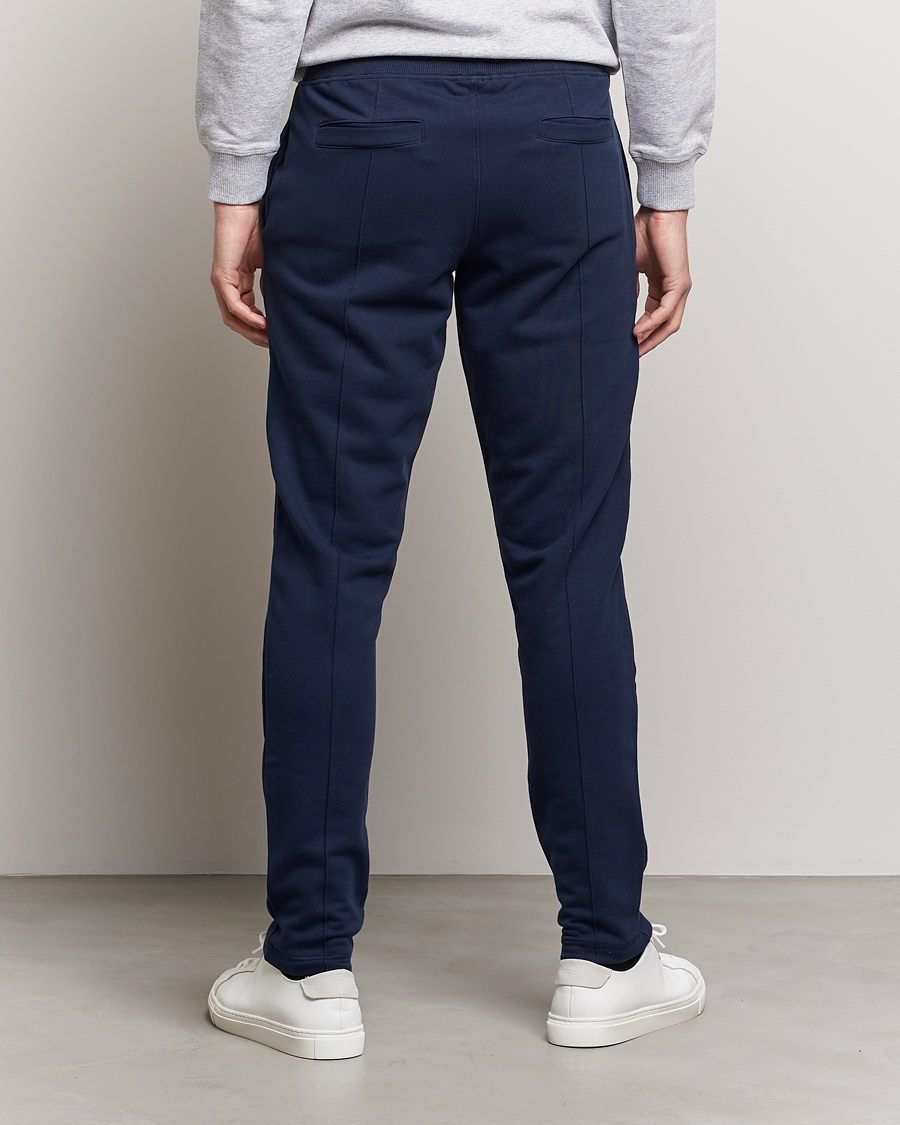Men | Trousers | Stenströms | Cotton Jersey Pants Navy
