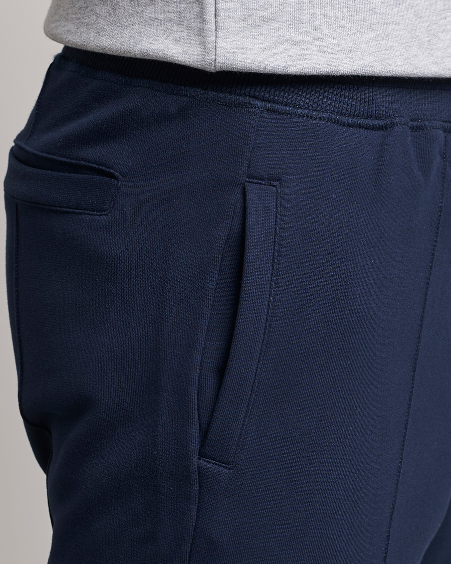 Men | Trousers | Stenströms | Cotton Jersey Pants Navy