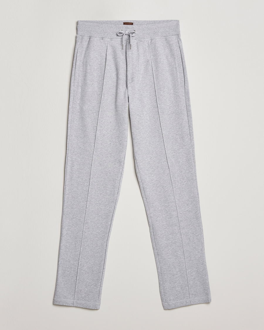 Men | Sweatpants | Stenströms | Cotton Jersey Pants Grey