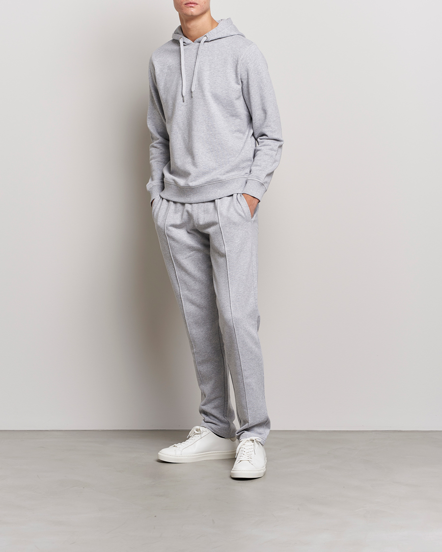 Men | Trousers | Stenströms | Cotton Jersey Pants Grey