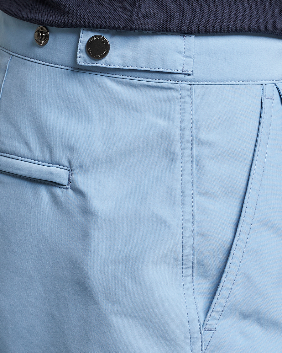 Men | Swimwear | Sunspel | Recycled Seaqual Tailored Swim Shorts Light Blue