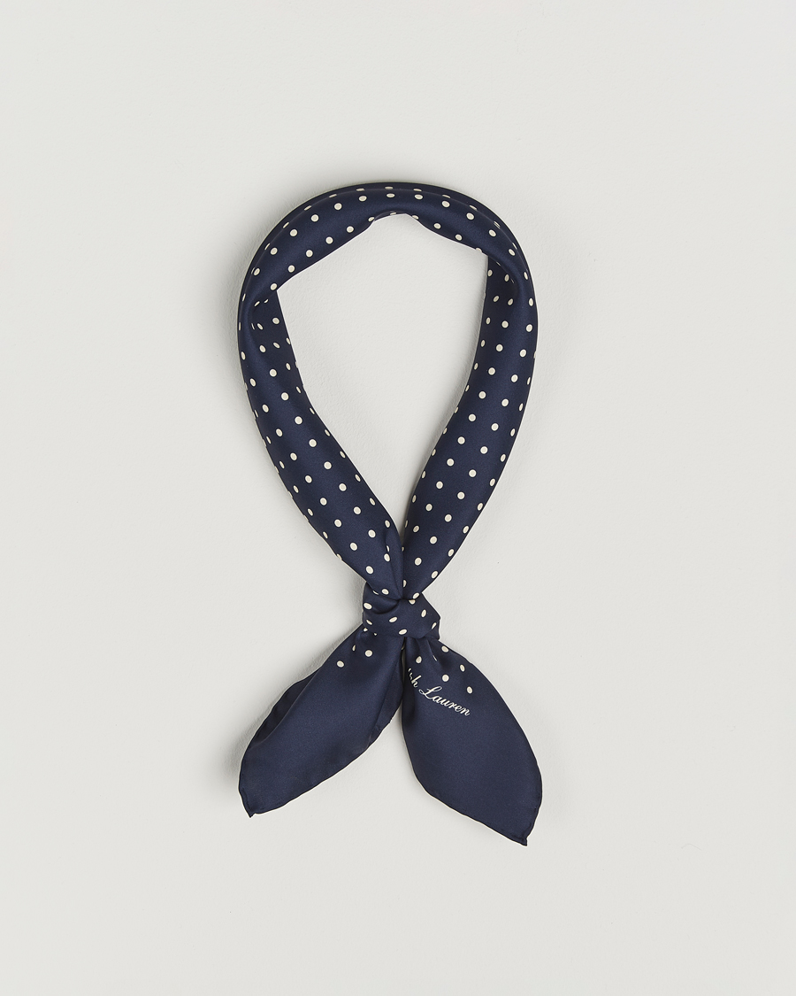 Ralph Lauren Purple Label ドット シルク スカーフ Ralph Lauren - Ralph Lauren Purple Label ラルフローレン パープル