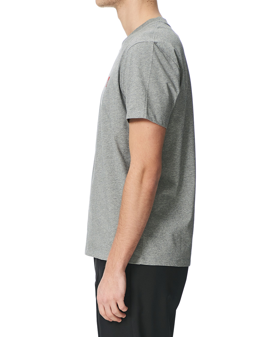 Men | T-Shirts | AMI | Heart Short Sleeve Tee Heather Grey