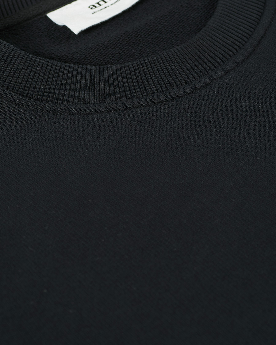 Men | Sweaters & Knitwear | AMI | Heart Logo Sweatshirt Black