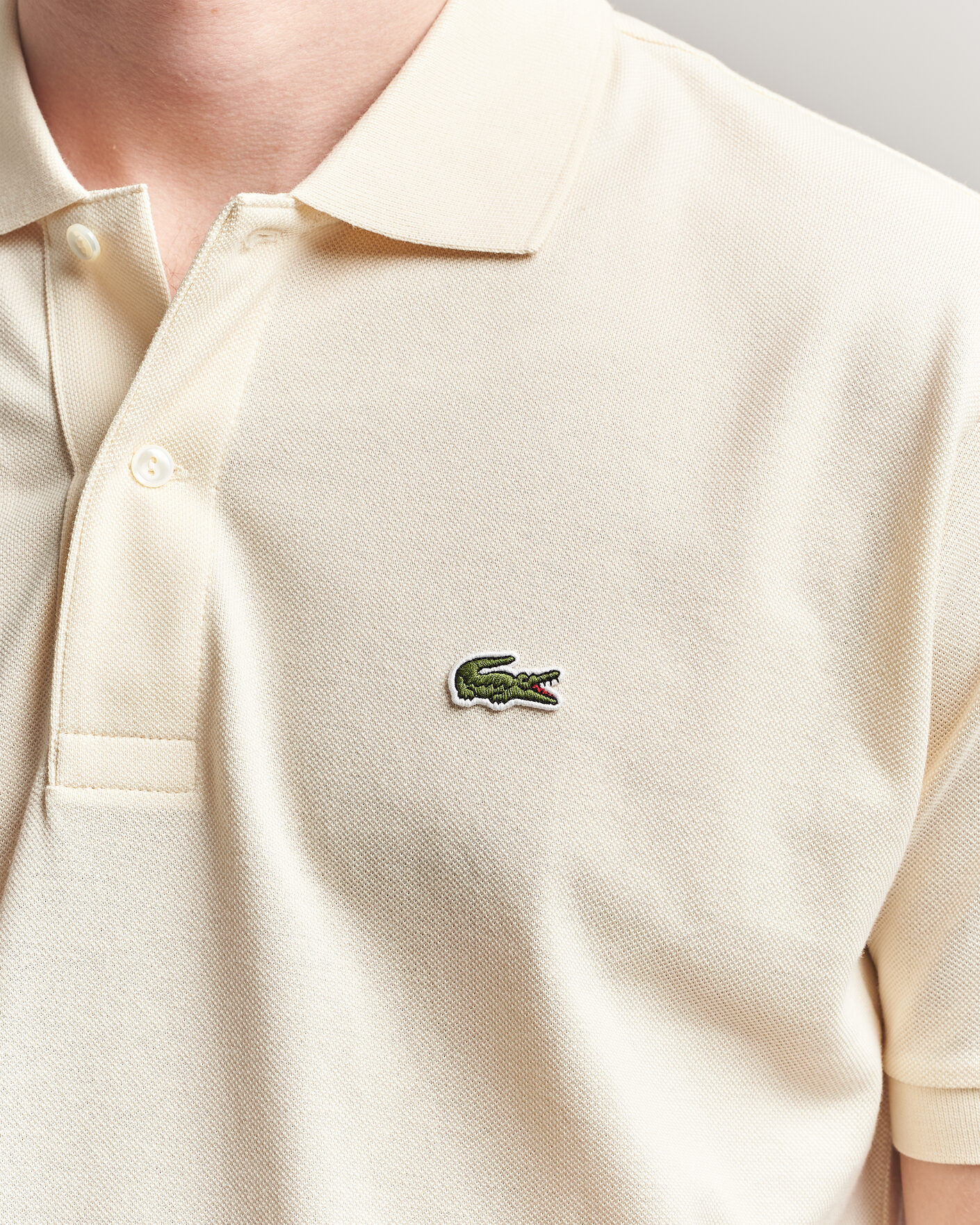 Men | Polo Shirts | Lacoste | Original Polo Piké Light Natural