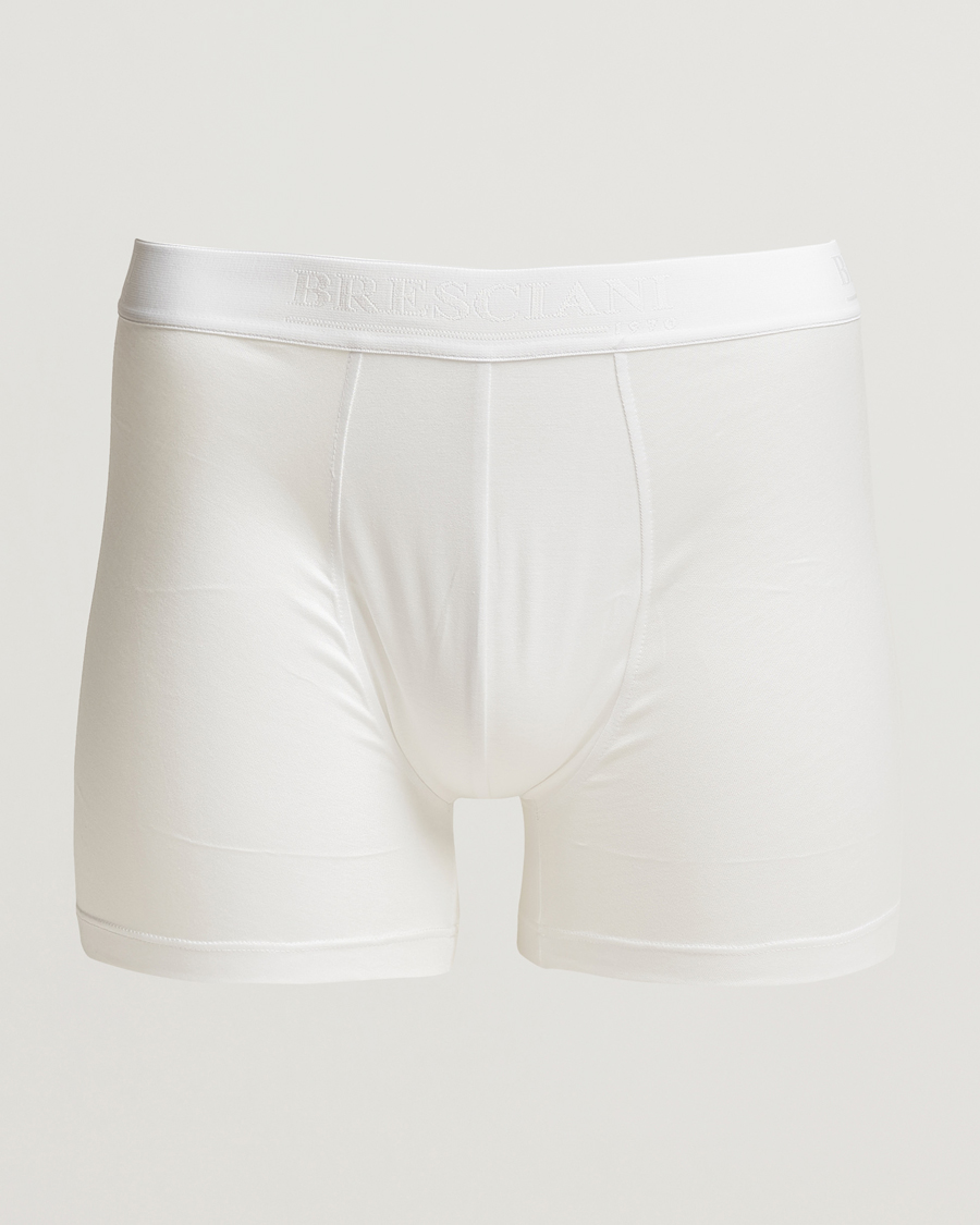 Men | Bresciani | Bresciani | Cotton Boxer Trunk White