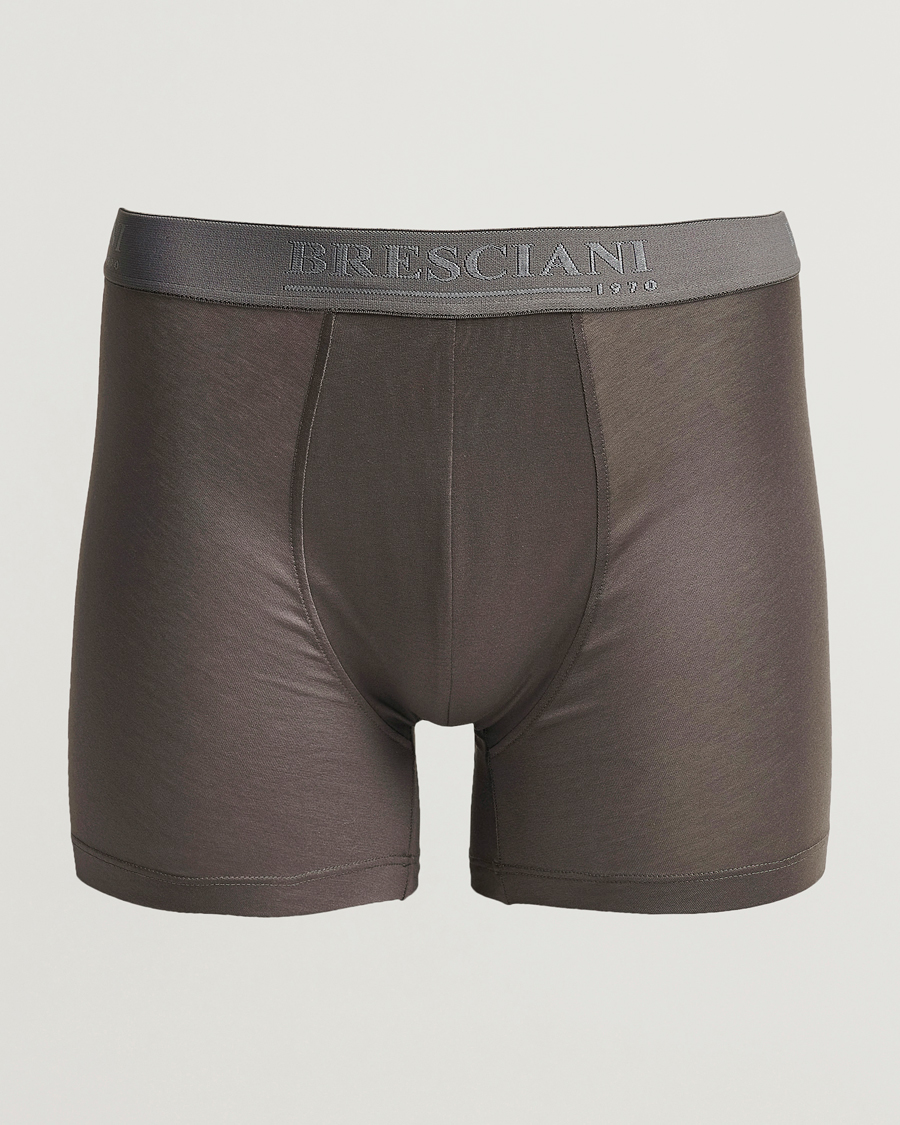 Men | Bresciani | Bresciani | Cotton Boxer Trunk Grey