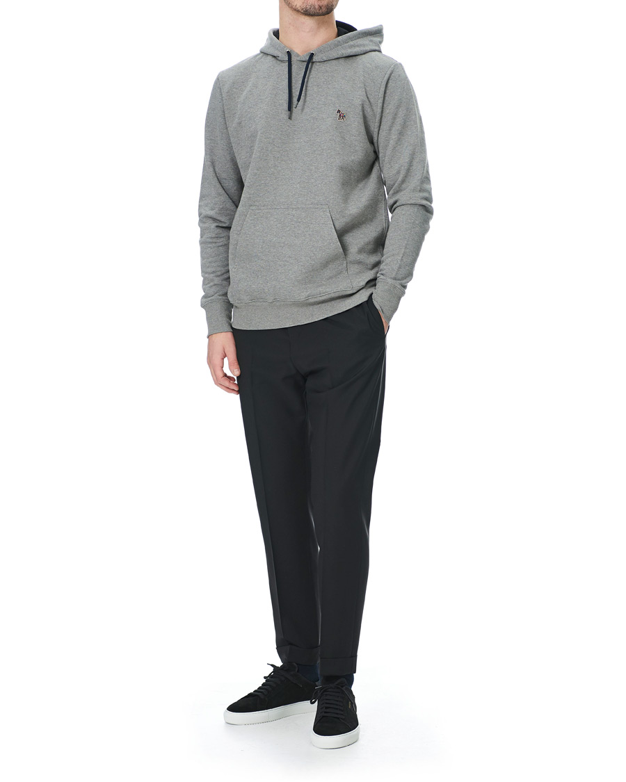 Men | Sweaters & Knitwear | PS Paul Smith | Zebra Hoodie Grey Melange
