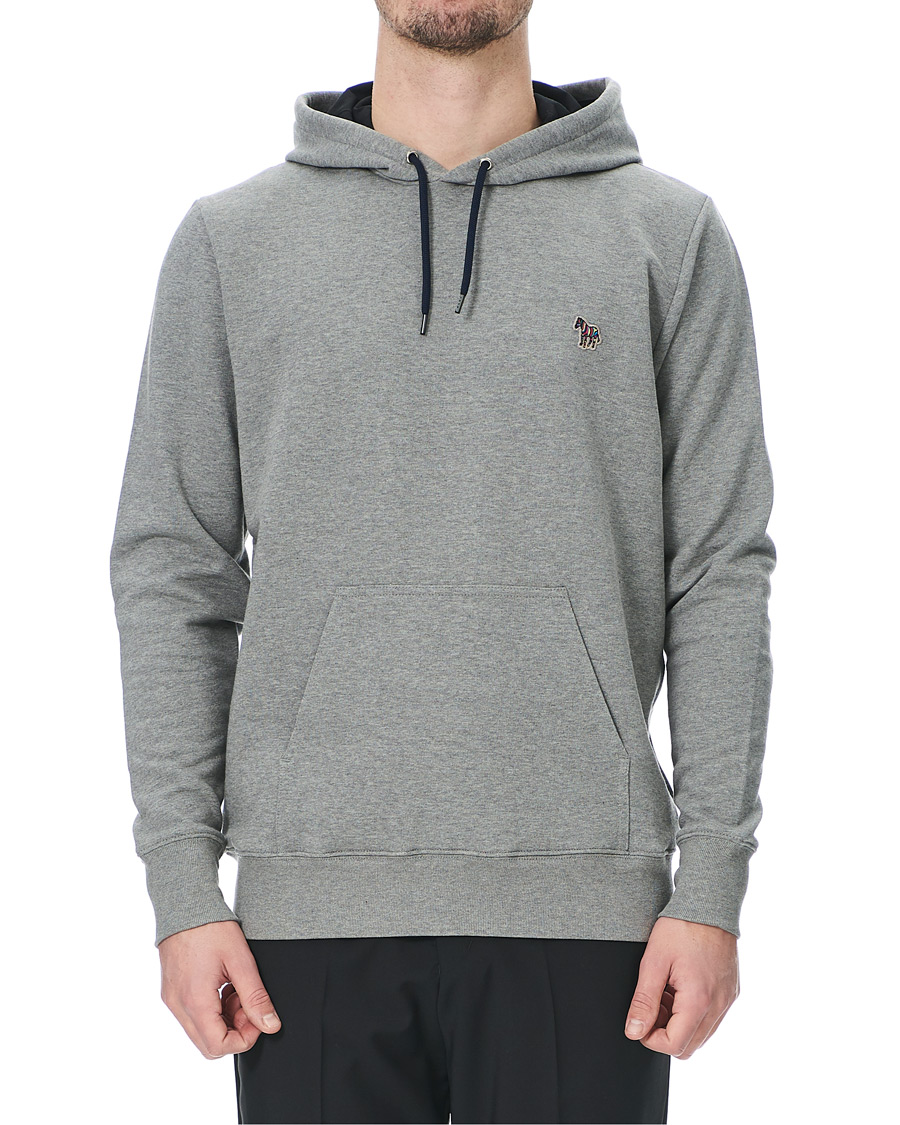 Men | Sweaters & Knitwear | PS Paul Smith | Zebra Hoodie Grey Melange
