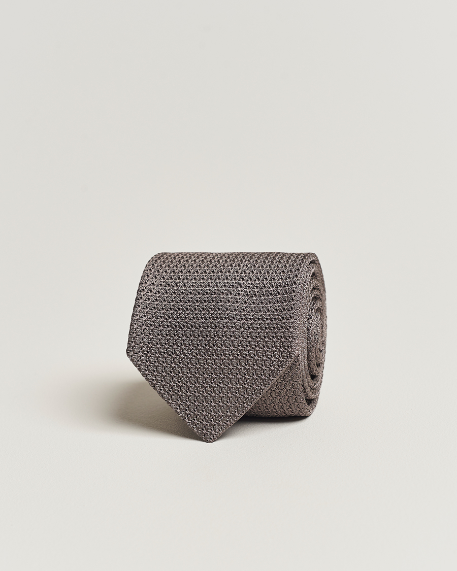 Men | Amanda Christensen Silk Grenadine 8 cm Tie Grey | Amanda Christensen | Silk Grenadine 8 cm Tie Grey
