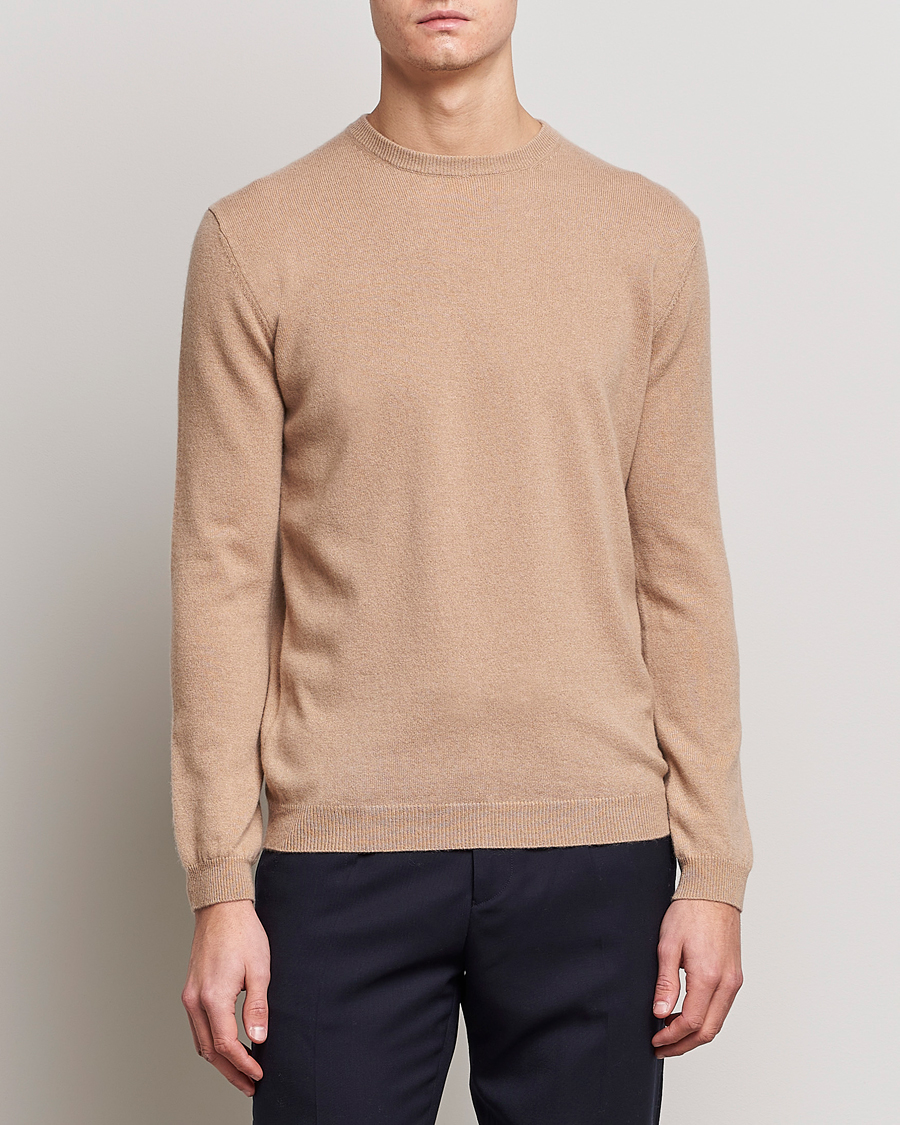 Men | Cashmere sweaters | People's Republic of Cashmere | Cashmere Roundneck Camel