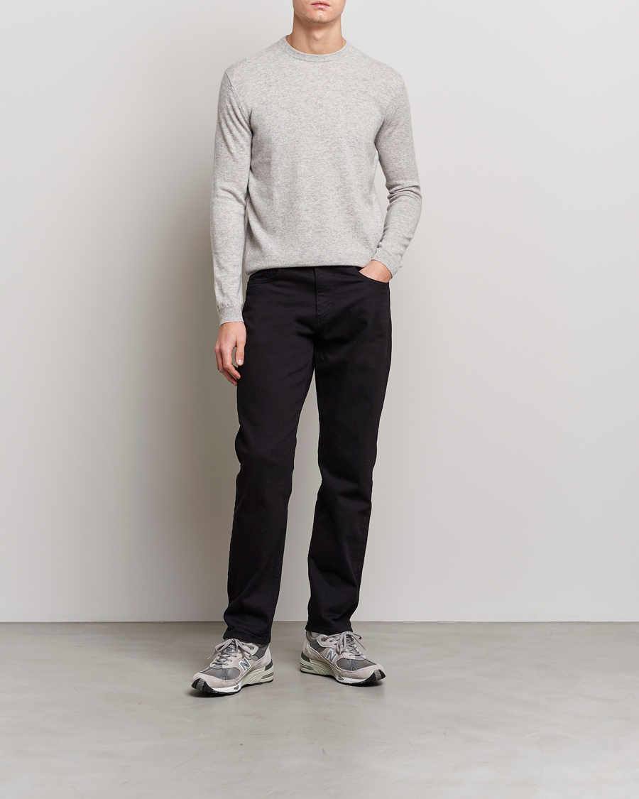 Men | Sweaters & Knitwear | People's Republic of Cashmere | Cashmere Roundneck Ash Grey