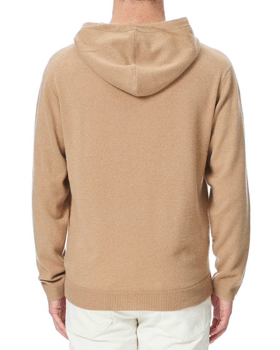 Men | Sweaters & Knitwear | People's Republic of Cashmere | Cashmere Hoodie Camel