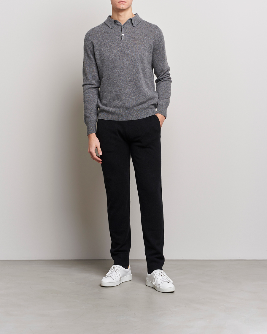 Men | Trousers | People's Republic of Cashmere | Cashmere Sweatpants Black