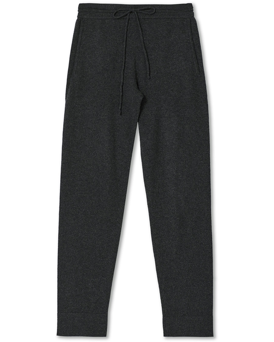 Men | Trousers | People's Republic of Cashmere | Cashmere Sweatpants Dark Grey