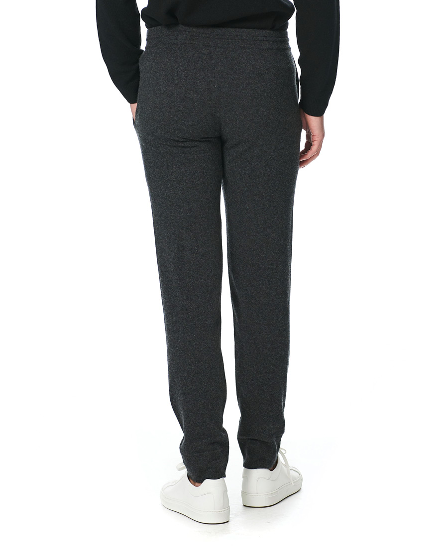 Men | Trousers | People's Republic of Cashmere | Cashmere Sweatpants Dark Grey