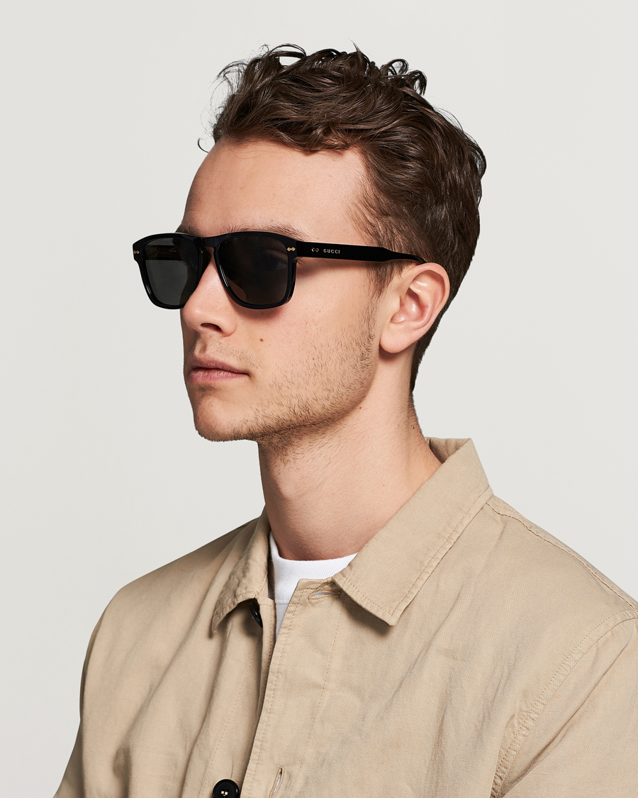 Men | D-frame Sunglasses | Gucci | GG0911S Sunglasses Black/Grey