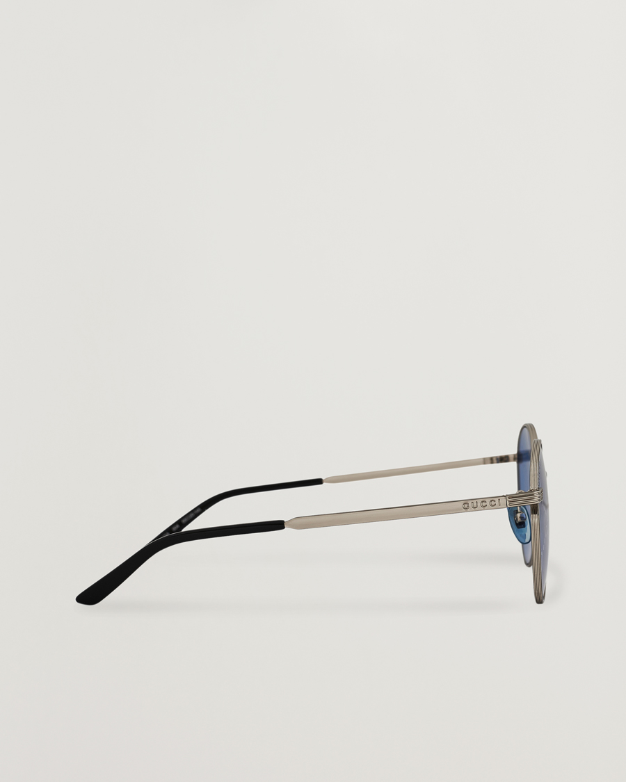 Men | Gucci GG0944SA Sunglasses Silver/Blue | Gucci | GG0944SA Sunglasses Silver/Blue