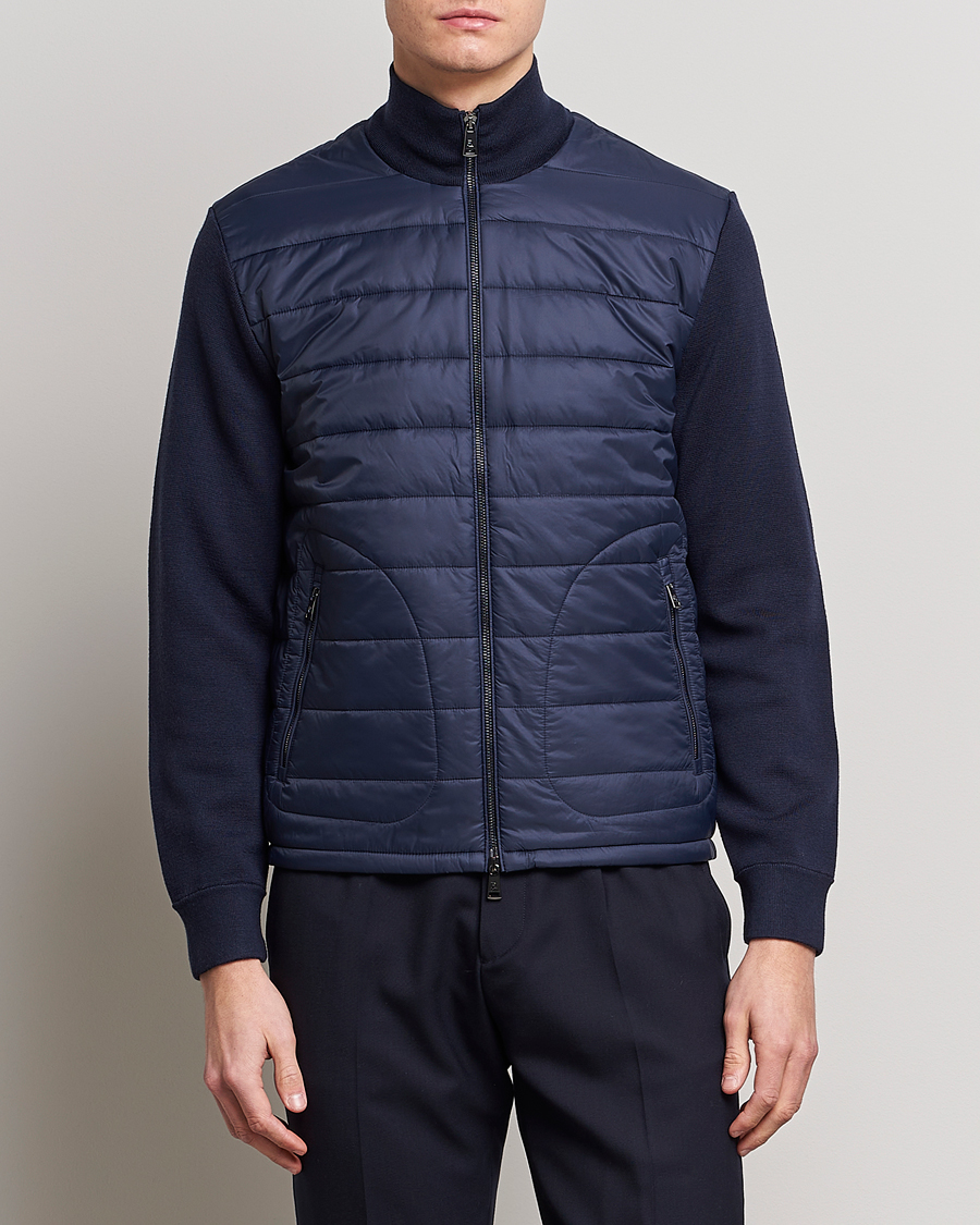 Men | Hybrid jackets | Ralph Lauren Purple Label | Hybrid Zip Jacket Chairman Navy