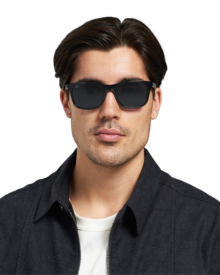 Men | Sunglasses | Ray-Ban | RB4181 Sunglasses Shiny Black/Blue