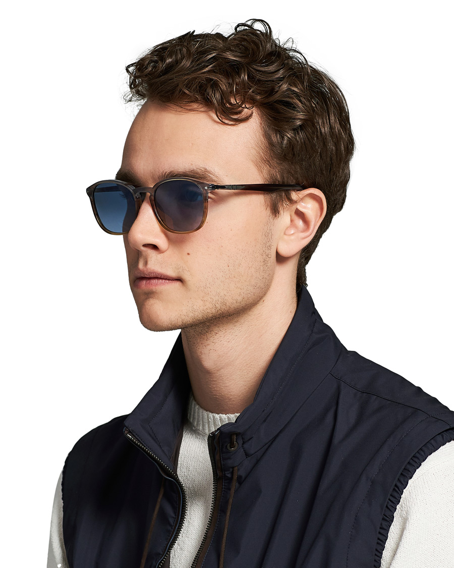 Men | Persol 0PO3215S Sunglasses Brown/Gradient Blue | Persol | 0PO3215S Sunglasses Brown/Gradient Blue