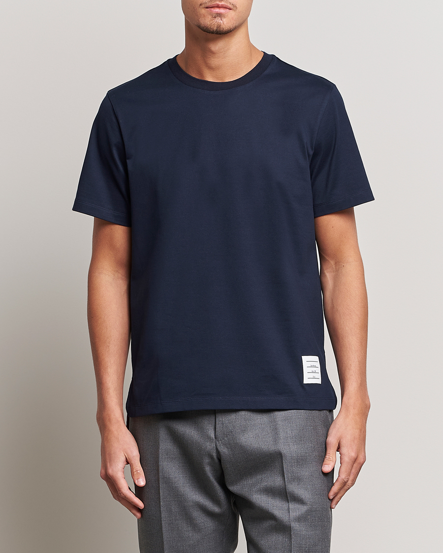 Men | T-Shirts | Thom Browne | Relaxed Fit T-Shirt Navy