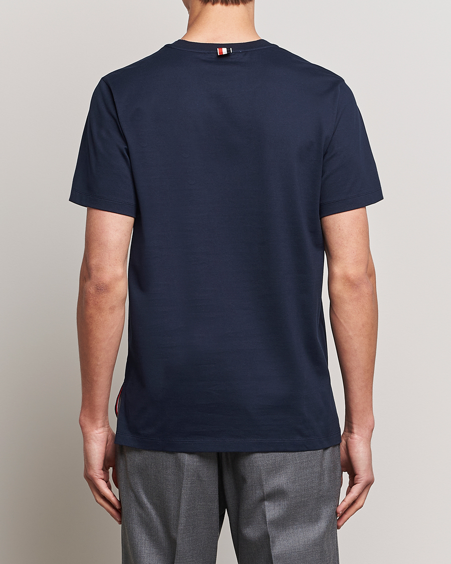 Men | T-Shirts | Thom Browne | Relaxed Fit Short Sleeve T-Shirt Navy