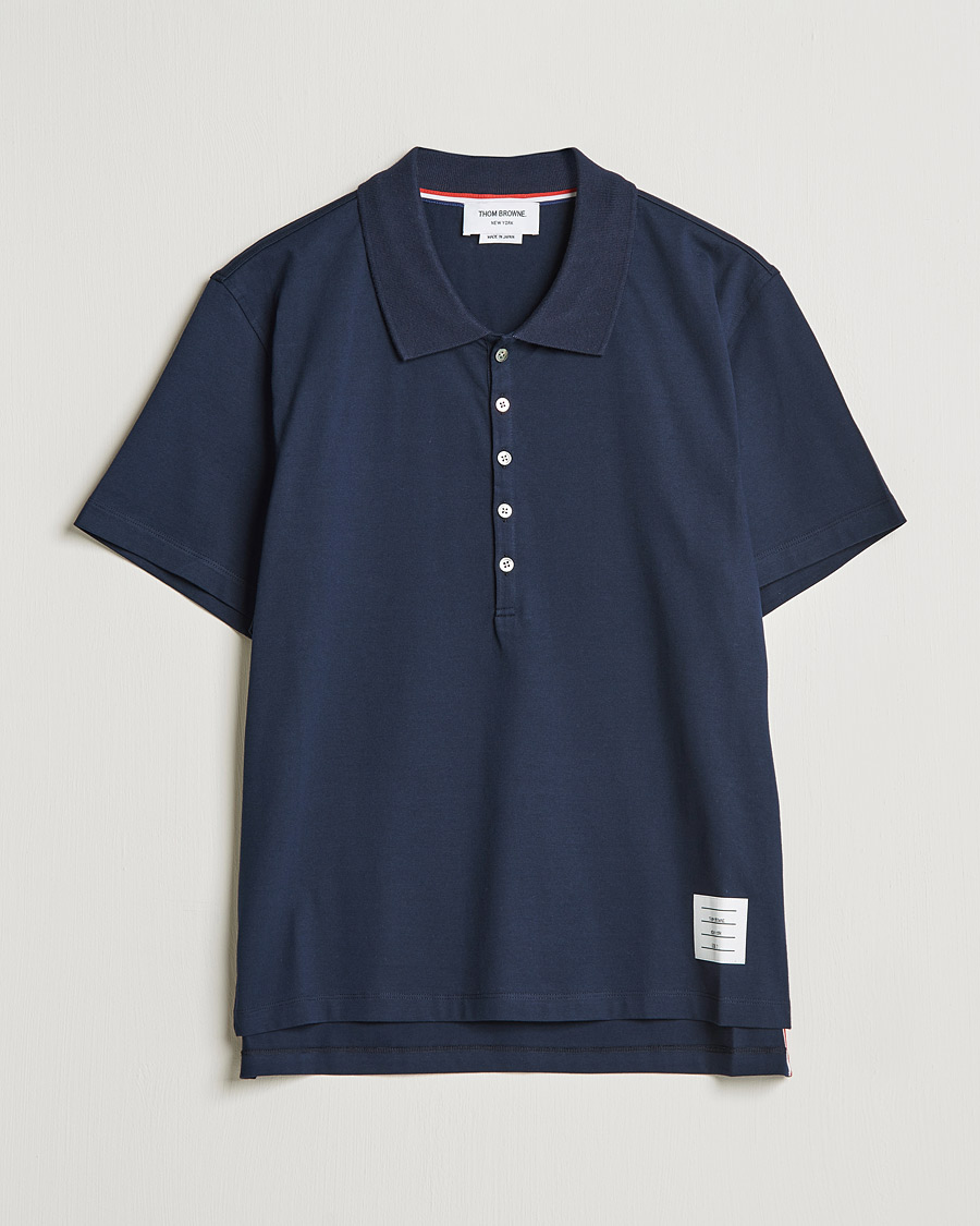 Men | Polo Shirts | Thom Browne | Relaxed Fit Polo Navy