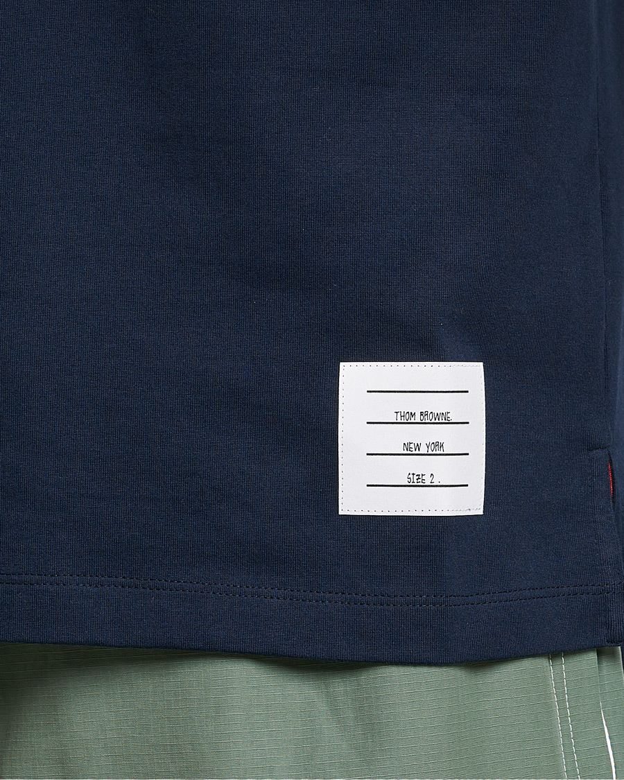 Men | Polo Shirts | Thom Browne | Relaxed Fit Polo Navy