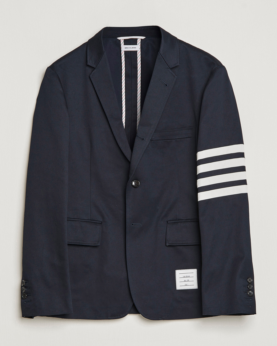 Men | Blazers | Thom Browne | Unconstructed Cotton Blazer Navy