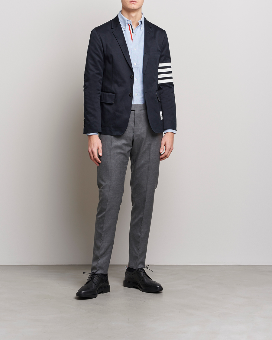 Men | Blazers | Thom Browne | Unconstructed Cotton Blazer Navy