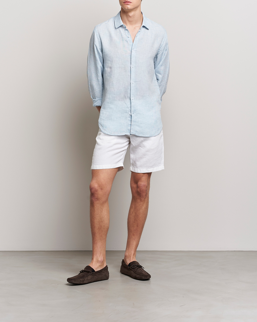 Men | Shorts | Orlebar Brown | Norwich Linen Shorts White