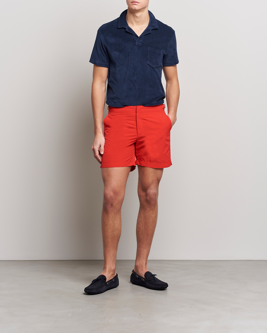 Men | Swimwear | Orlebar Brown | Bulldog II Medium Length Swim Shorts Rescue Red