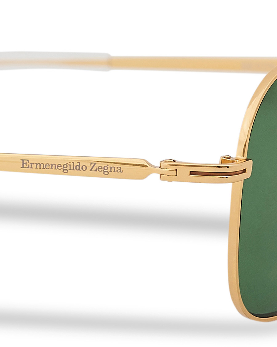 Men | Ermenegildo Zegna EZ0174 Sunglasses Shiny Deep Gold/Green | Ermenegildo Zegna | EZ0174 Sunglasses Shiny Deep Gold/Green