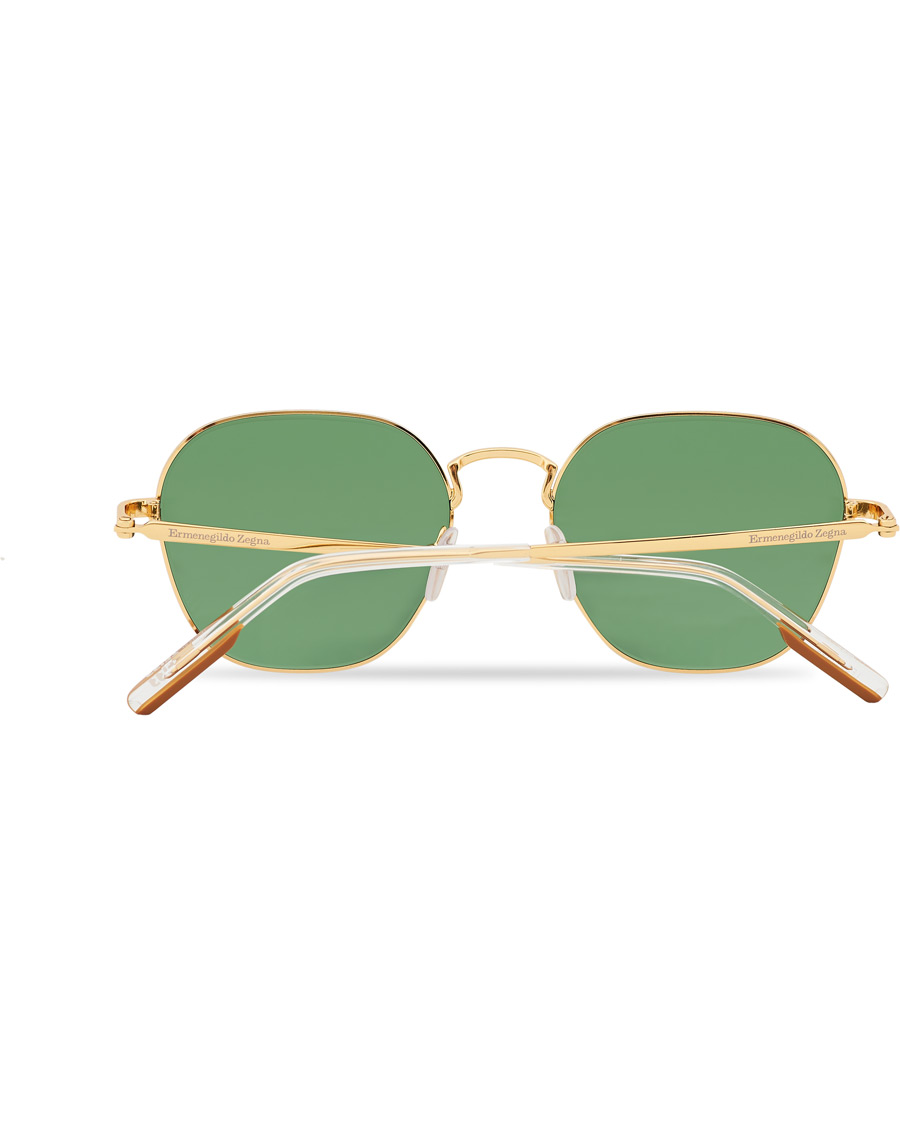Men | Ermenegildo Zegna EZ0174 Sunglasses Shiny Deep Gold/Green | Ermenegildo Zegna | EZ0174 Sunglasses Shiny Deep Gold/Green