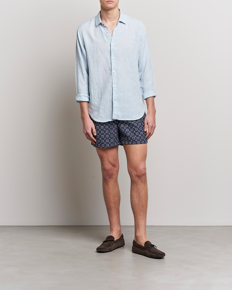 Men | Swimwear | Ripa Ripa | Scirocco Printed Swimshorts Blue