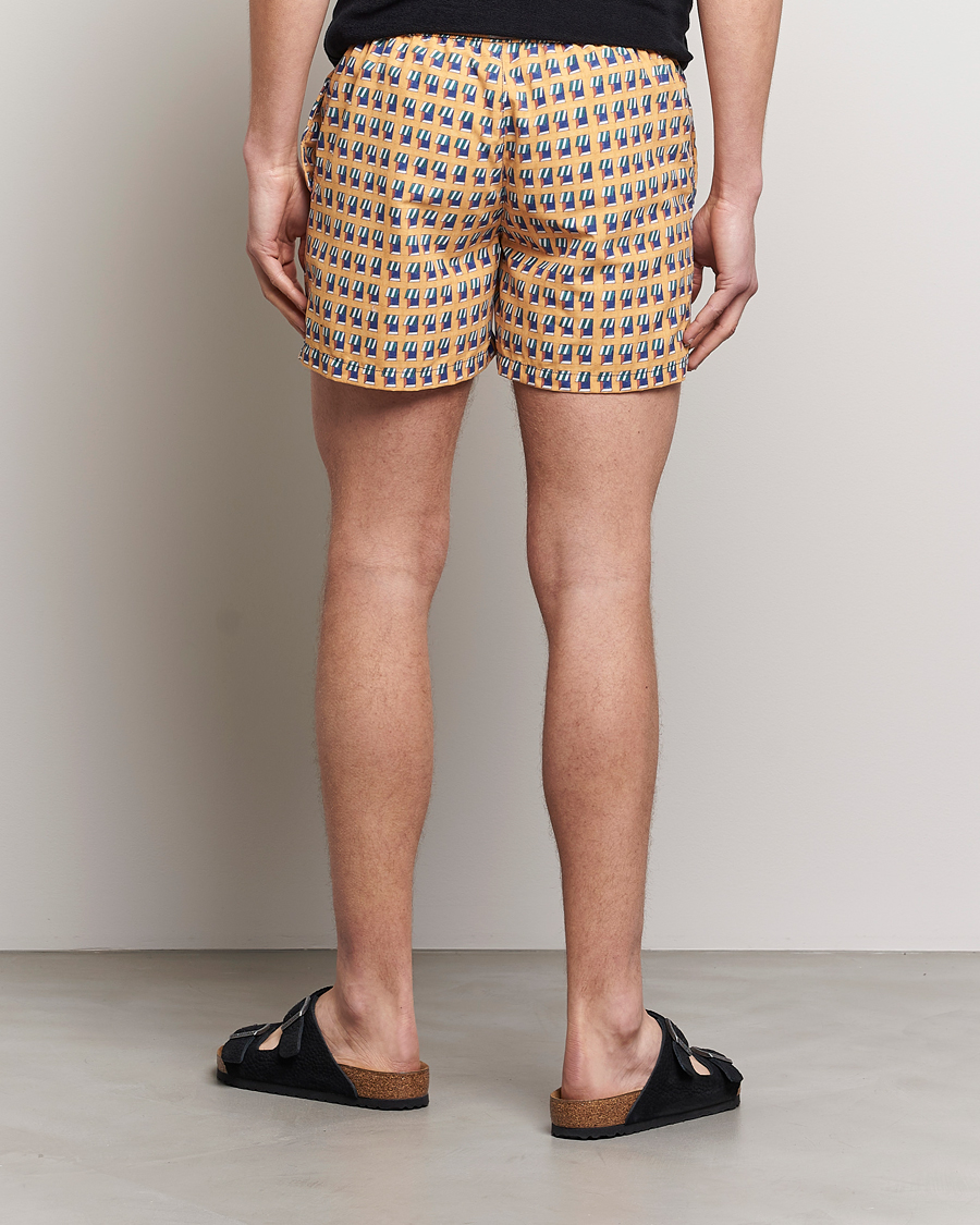 Men | Swimwear | Ripa Ripa | Finestre Sul Mare Printed Swimshorts Yellow