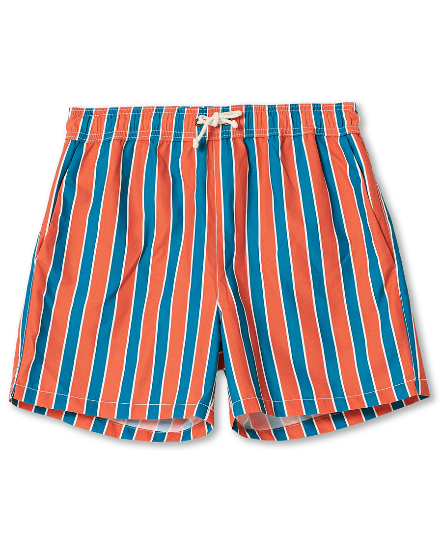 Men | Old product images | Ripa Ripa | Monterosso Striped Swimshorts Green/Orange